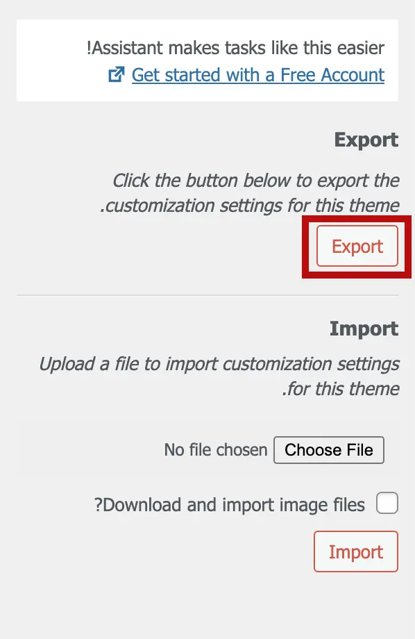 بر روی گزینه Export کلیک کنید